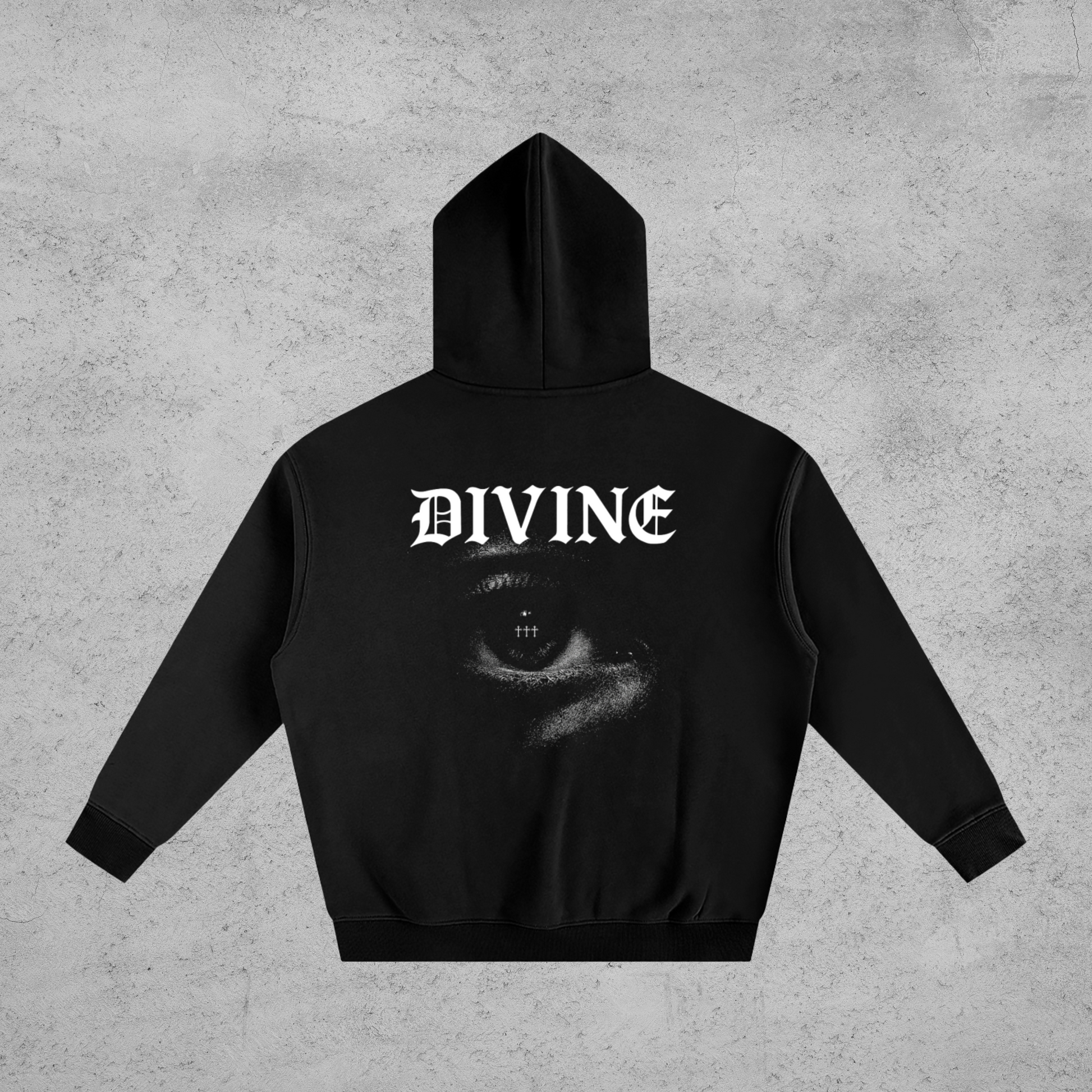 Oversized Eye Hoodie White