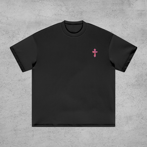 Tie-Dye Black Cross XX24 Oversized T-Shirt – Divine Aspiration