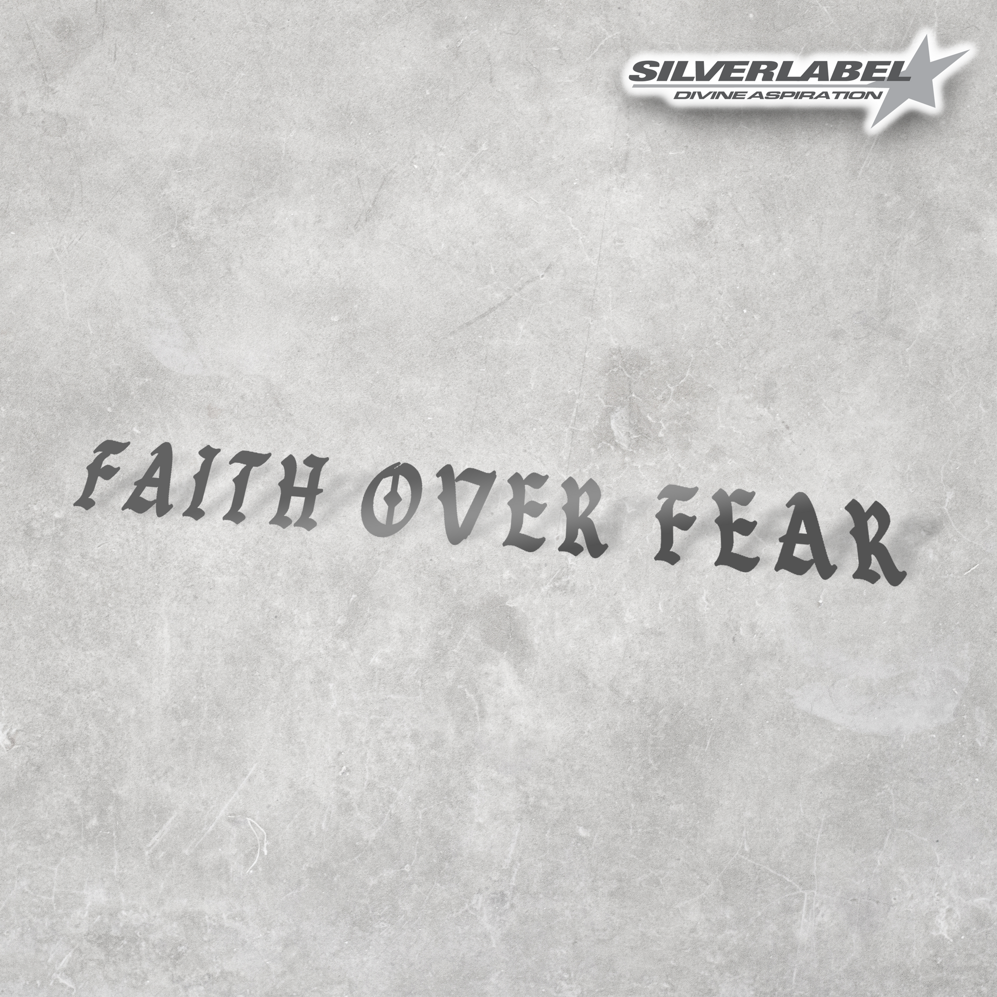 Silver Faith Over Fear Slap