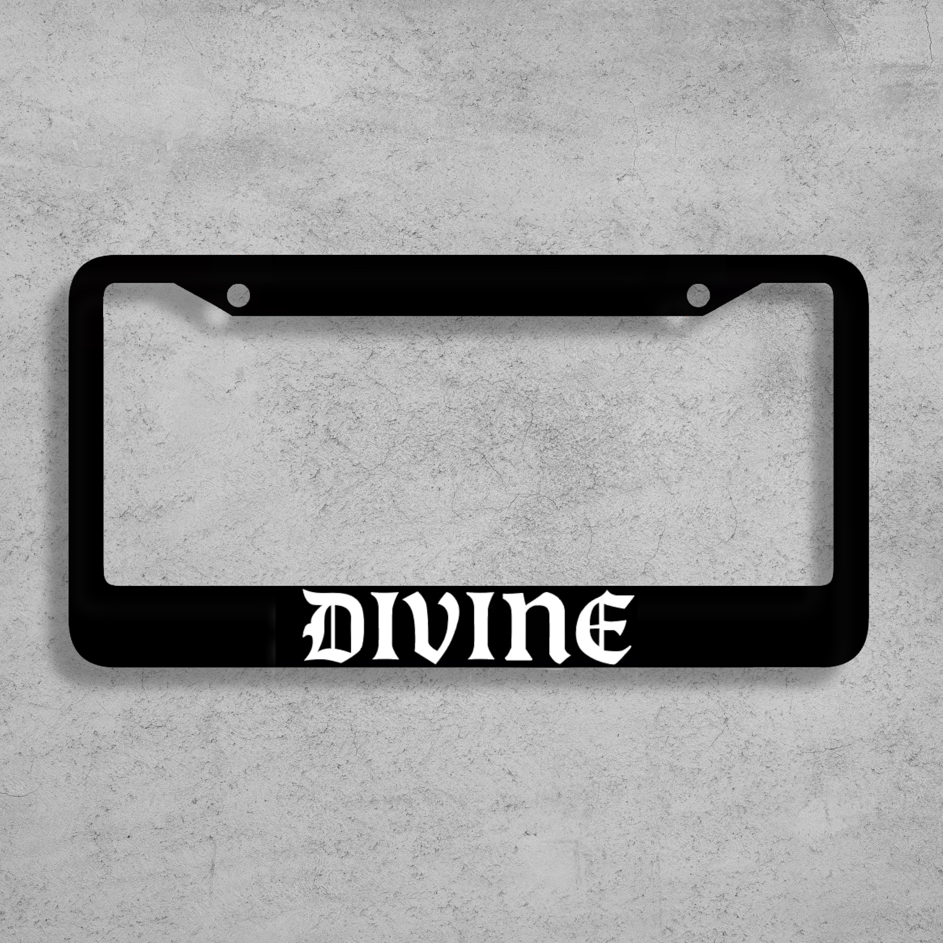 Divine License Plate Frame