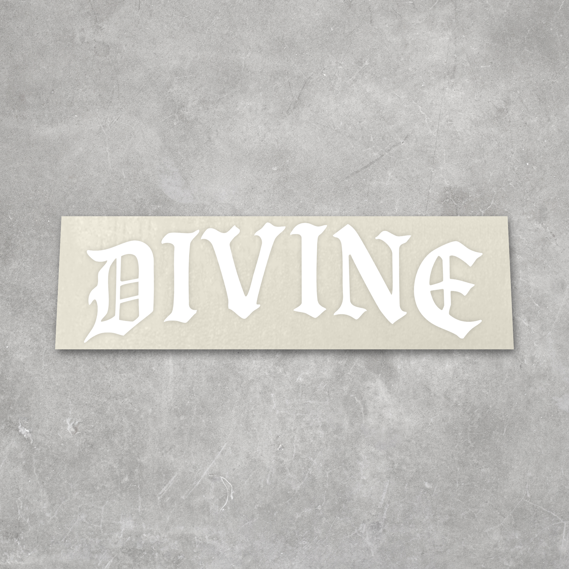Divine Rear Windshield Banner